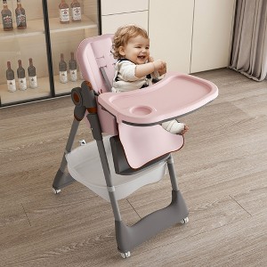 KTMBDW High Chair, 5 in 1 Convertible High Chairs for Babies and Toddlers with 5-Point Safety Harness,Foldable High Chair for Space-Saving - 1 of 4
