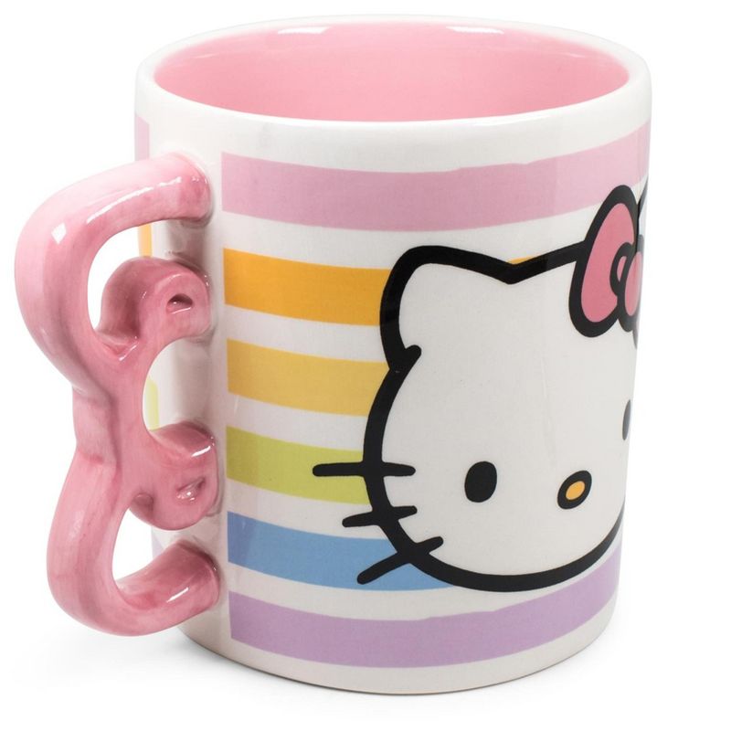 Silver Buffalo Hello Kitty Bow Handle Ceramic Mug | Holds 20 Ounces, 2 of 9