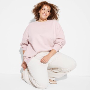 Women's Oversized Graphic Sweatshirt - Wild Fable™ - 1 of 3