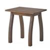 VisioGear wood Accent Side Table, Rectangular End Table for Patio, Garden, Lawn, and Living Room, Grey, 19"*15"*19.25" - 2 of 4