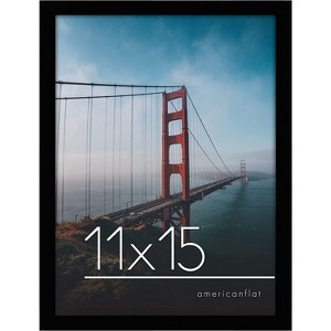 Americanflat Picture Frame with shatter-resistant glass - Wall Mounted Horizontal and Vertical Formats - 1 of 4