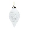 Porcelain Cut Out Ball Ornament with Nordic Design (Set of 6) - 4 of 4