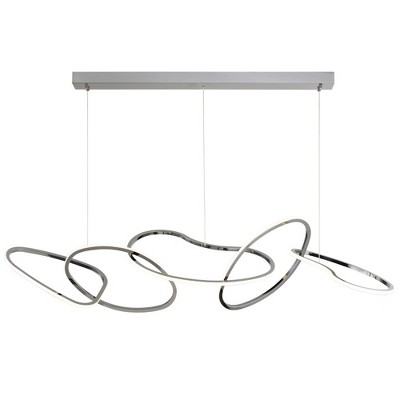 ET2 Lighting Unity 1 - Light Island Pendant Light in  Black Chrome