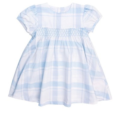 RuffleButts Baby/Toddler Girls Puff Sleeve Smocked Dress