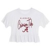 NCAA Alabama Crimson Tide Girls' Ruffle T-Shirt - 2 of 3