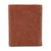 CTM Men's American Bison Leather RFID Trifold Wallet - 2 of 4