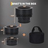 Smokeless Fire Pit Wood Burning Firepit Table - Removable Ash Pan & Dust Bag Included - Outdoor Fireplace for Patio,Camping,Bonfire, Backyard BBQ - 4 of 4