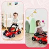 Infans 4-in-1 Baby Walker Foldable Activity Push Walker Adjustable Height Red - image 3 of 4