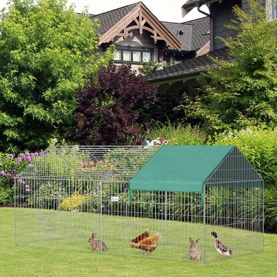 LOVMOR 87" Small Animal Playpen Pet Playpen Yard Fence