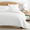 Stripes Floral and Diamonds Quilted Coverlet Set With Shams - Becky Cameron - 2 of 4