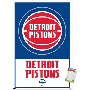 Trends International NBA Detroit Pistons - Logo 21 Unframed Wall Poster Prints - 1 of 4