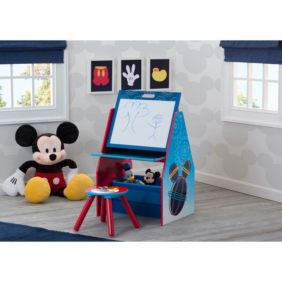 Delta Children Mickey Mouse Deluxe Kids Easel Desk - thumbnail 2