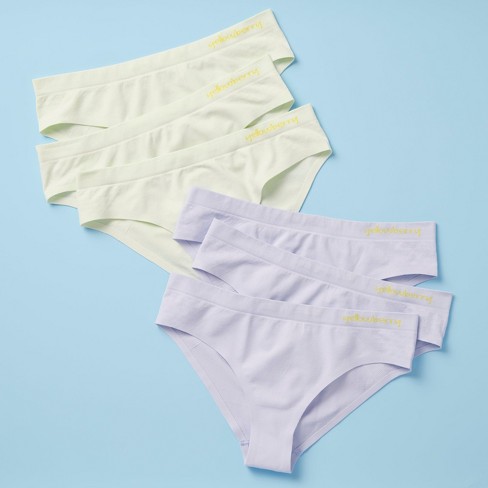 Yellowberry Girls 6pk Quality Seamless Hipster Brief Underwear With Bonded  Seam X Small Pale Beaches : Target
