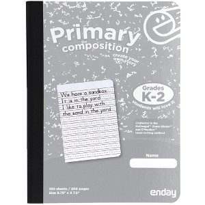 Enday 100 Ct. Primary Composition Notebook, Gray - 1 of 4