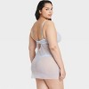 Women's Unlined Garden Party Lingerie Slip Dress - Auden™ Light Blue - 2 of 4