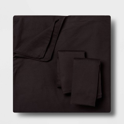 Threshold Duvet Cover Set 100% Cotton Sateen Solid 250TC - Picture 4 of 36