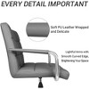LACOO Faux Leather Office Desk Stool Swivel Chair with Armrest - 4 of 4