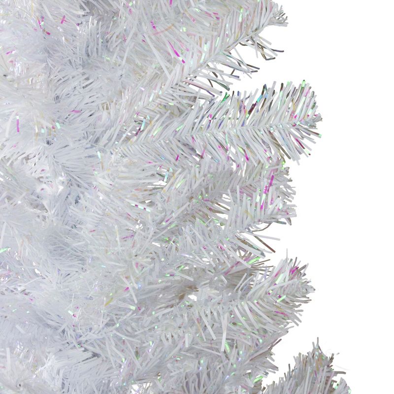 Northlight 4' White Iridescent Pine Artificial Christmas Tree - Unlit, 3 of 7