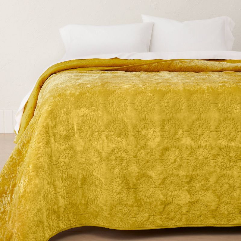 Sun Stitched Vintage Velvet Quilt - Opalhouse™ designed with Jungalow™, 3 of 11