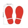 Unique Bargains Home Classroom Floor Stairs Decal PVC Footprint Sticker 4 Pairs - 2 of 4