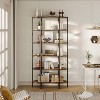 TrailBlaze 6 Tier Tall Bookshelf, Industrial Bookshelves Oval Vintage Bookshelf - 4 of 4