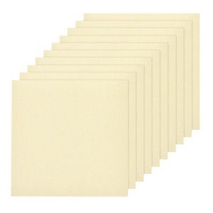 Unique Bargains Unfinished Smooth Surface Grain Laser Cutting Basswood Sheet 10 Pcs - 1 of 4
