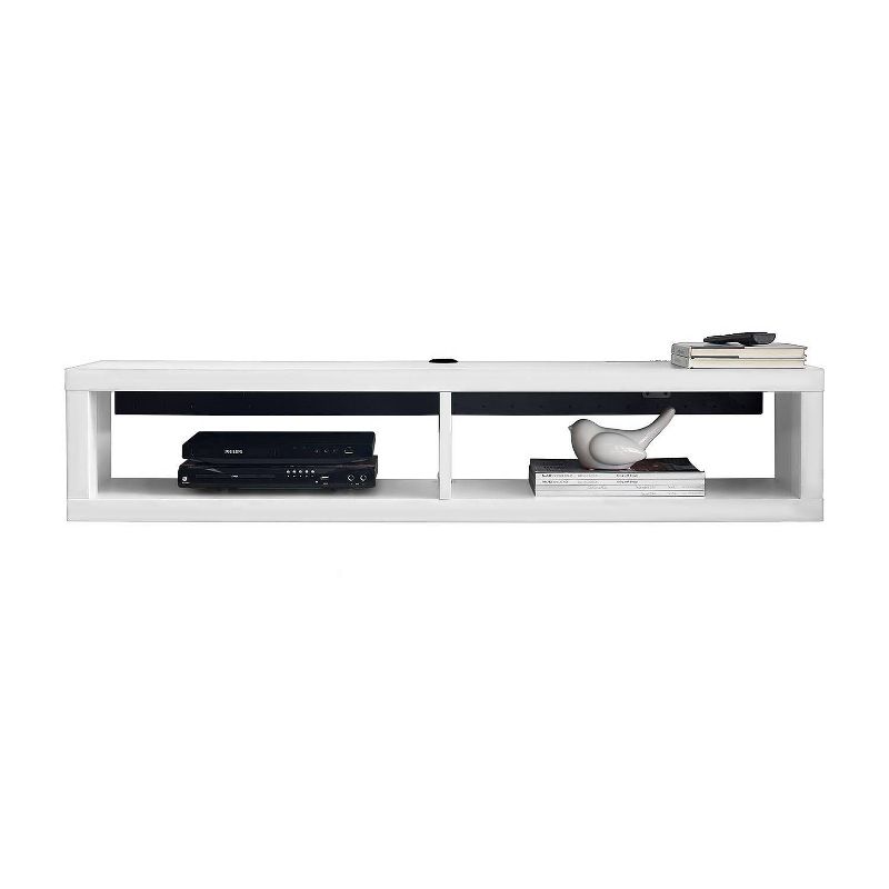 Wall Mounted Console TV Stand for TVs up to 50&#34; White - Martin Furniture, 1 of 6