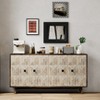 59.84" 4 Doors Vintage Sideboard ,Freestanding Sideboard Storage Cabinet Entryway Floor Cabinet - 4 of 4