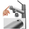 PAGED Bathroom Faucet for 1 or 3 Holes, Single Handle Bathroom Sink Faucet with Two Hoses for Bathroom, Fountain and Flow Mode - 3 of 4