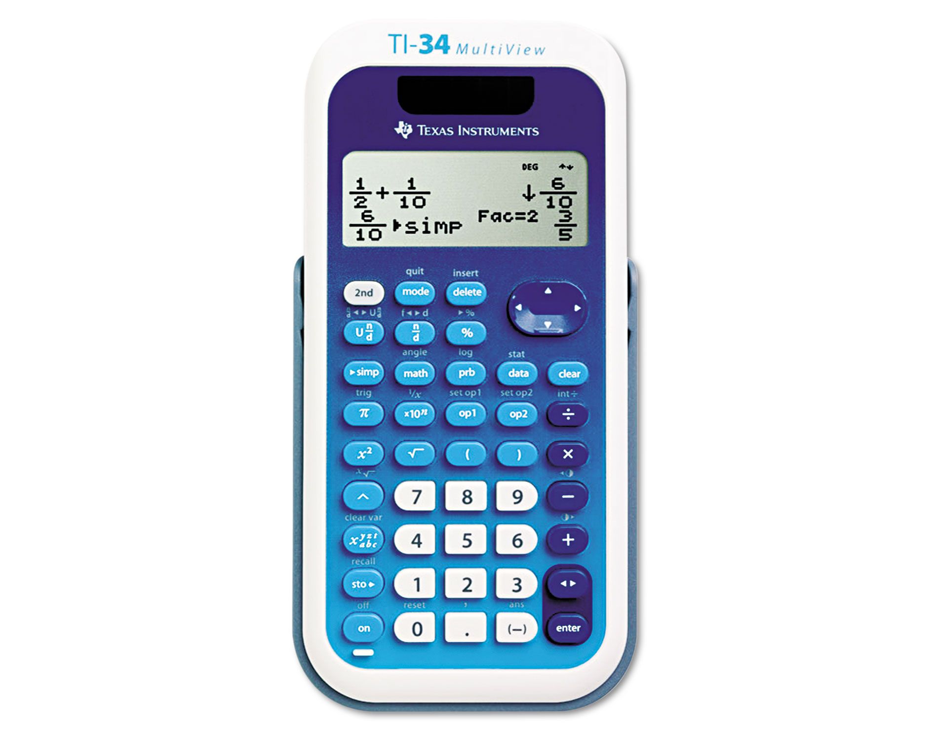 Texas Instruments TI-34 MultiView Scientific Calculator 16-Digit LCD TI34MULTIV