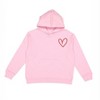 The Juniper Shop Embroidered Hand Drawn Heart Youth Graphic Hoodie - 2 of 3