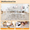 Kids' 5-Piece Folding Table & Chairs Set - Upholstered Portable Metal Frame Activity Set for Eating/Reading/Playing - 4 of 4