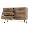 KTMBDW Drawer Chest, Drawer Dresser TV Stand for TV, Dressers Large Storage Tower Unit, Dresser for Bedroom, Living Room, Hallway, Rustic Walnut - 2 of 4