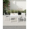 31.5"-63" Extendable Patio Dining Table – Aluminum Outdoor Table for 4-6, Fits Backyard, Garden, Deck - 2 of 4