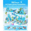 VEVOR Magnetic Blocks 150 PCS Glacier Castle Set STEM Montessori Sensory Toys - 2 of 4