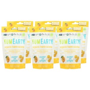 Yumearth Organic Cheeky Lemon Hard Candies - Case of 6/3.3 oz - 1 of 4