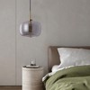 Vintage Ribbed Glass Pendant Light 1-Linght for Bar Kitchen Entryway - 3 of 4