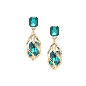 SOHI Women's Spiral Drop Earrings - 1 of 3