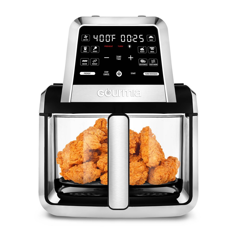 Gourmia 7-Qt. Fry â€˜N Fold Digital Air Fryer with 10 Presets &amp; Guided Cooking - Black