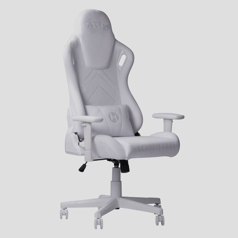 Velvet Memory Foam Gaming Chair White - Techni Sport, 1 of 8