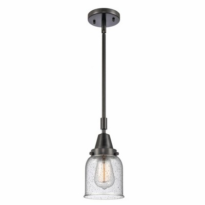 Bell - 1 Light Stem Hung Mini Pendant In Industrial Style-11.13 Inches Tall and 5 Inches Wide