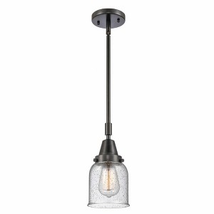 Bell - 1 Light Stem Hung Mini Pendant In Industrial Style-11.13 Inches Tall and 5 Inches Wide - 1 of 1
