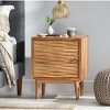 Accent Cabinet Bohemian Handcrafted Storage Nightstand for Bedroom or Living Room 20in - 3irtyhousy - 2 of 4