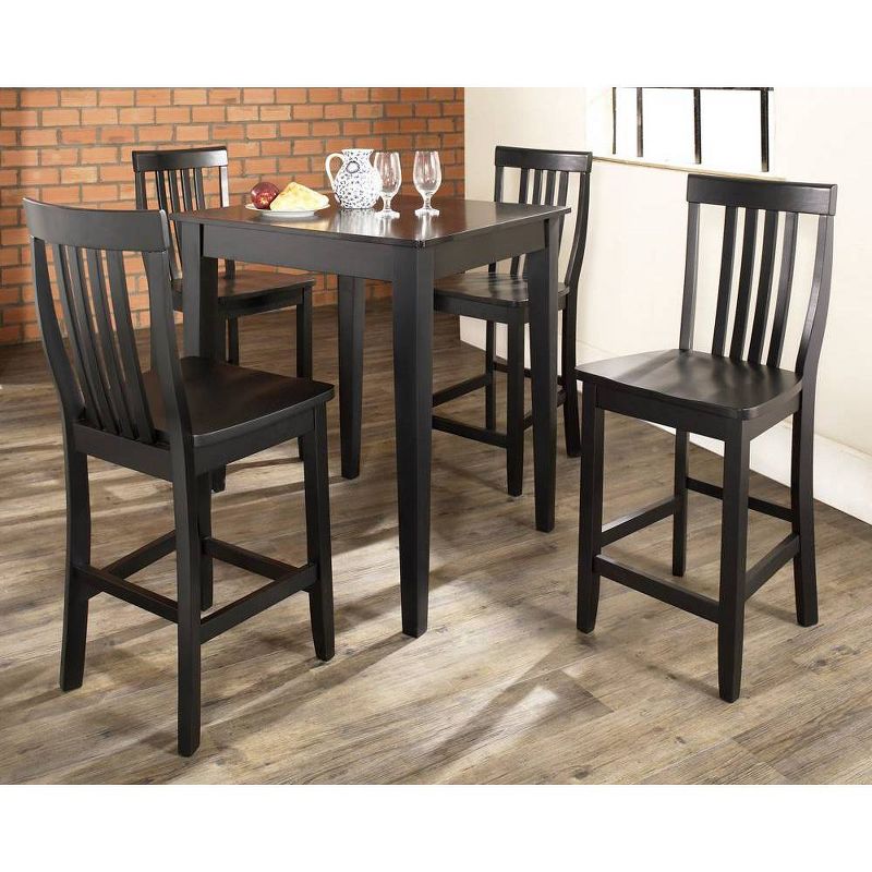5pc Pub Dining Set with School House Stools - Crosley, 3 of 6