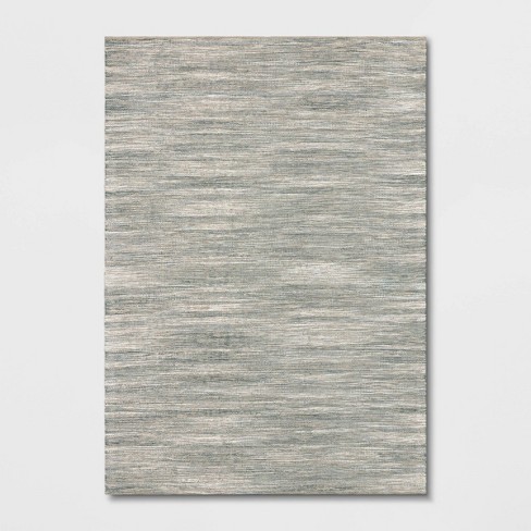 Gray and Tan Interwoven Scatter Rug