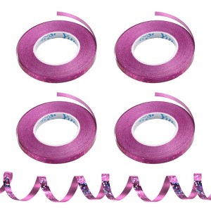 Unique Bargains Party Decoration Laser Metallic Curling Ribbon 4 Pcs - 1 of 4