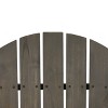 Bellwood Outdoor Acacia Wood Folding Adirondack Chairs Gray - Christopher Knight Home: Weather-Resistant Patio Accent Chair with Cup Holder - 2 of 4