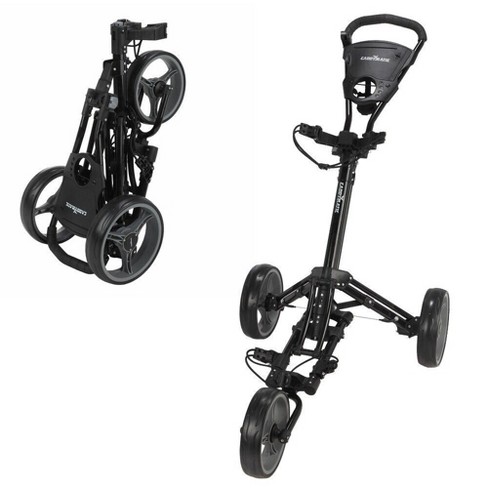 Caddymatic Golf X-lite One-click Folding Pull/push Golf Cart Black : Target