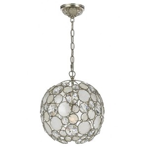 Crystorama Lighting Palla 1 - Light Pendant in  Antique Silver - 1 of 4