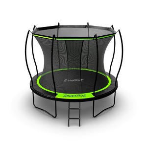 Jumpflex FLEX Round Outdoor Backyard Trampoline with Net Safety Enclosure and Ladder, 10ft - Heavy-Duty Jumping Play Equipment for Family - 1 of 4